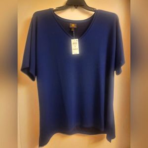 JM Collection Women's Plus Size V-Neck Tunic Top